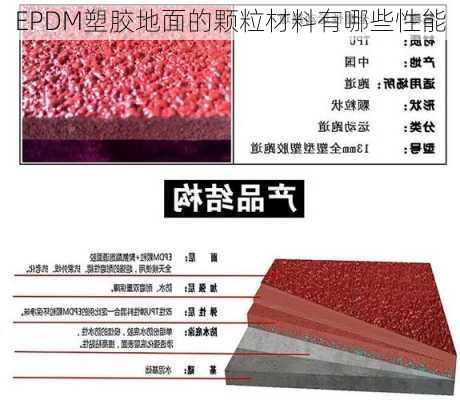 EPDM塑胶地面的颗粒材料有哪些性能