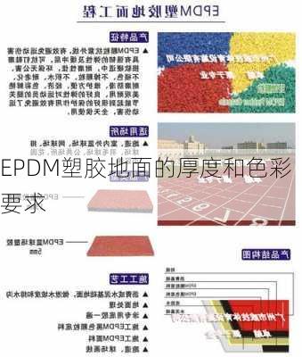 EPDM塑胶地面的厚度和色彩要求