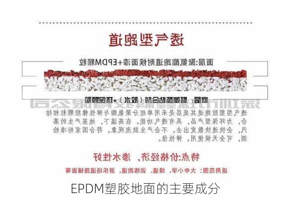 EPDM塑胶地面的主要成分