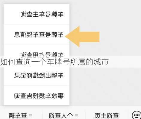 如何查询一个车牌号所属的城市
