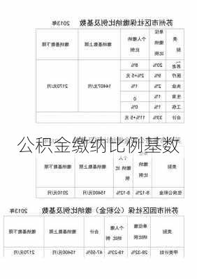 公积金缴纳比例基数