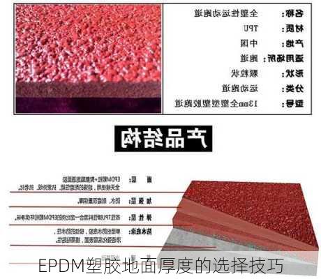 EPDM塑胶地面厚度的选择技巧