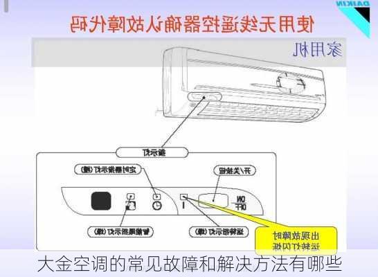 大金空调的常见故障和解决方法有哪些