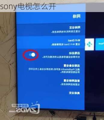 sony电视怎么开