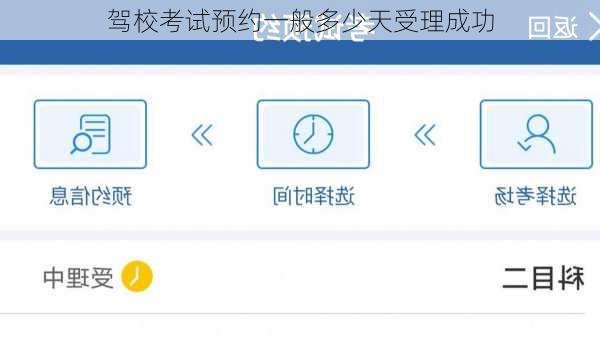 驾校考试预约一般多少天受理成功
