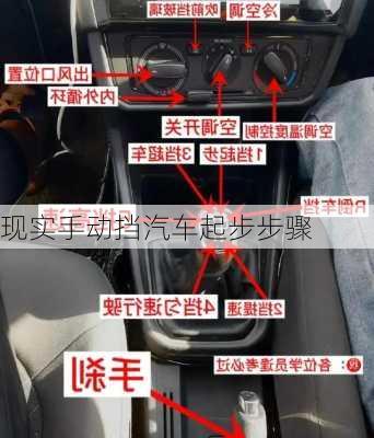 现实手动挡汽车起步步骤