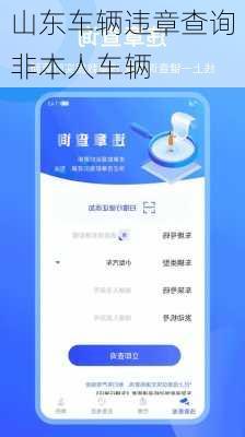山东车辆违章查询非本人车辆