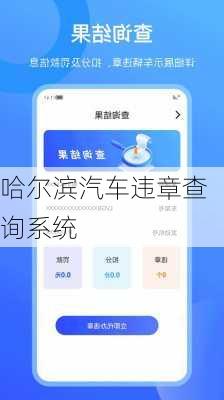 哈尔滨汽车违章查询系统