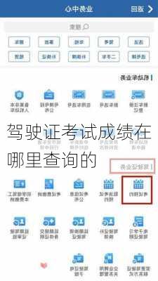 驾驶证考试成绩在哪里查询的