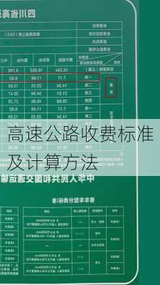 高速公路收费标准及计算方法