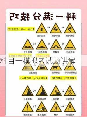 科目一模拟考试题讲解