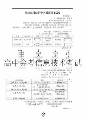 高中会考信息技术考试