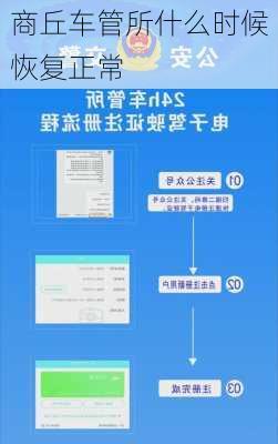 商丘车管所什么时候恢复正常