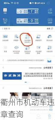 衢州市机动车违章查询