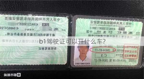 b1驾驶证可以开什么车?