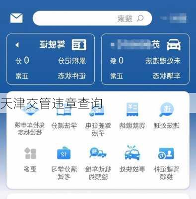 天津交管违章查询