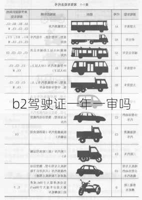 b2驾驶证一年一审吗