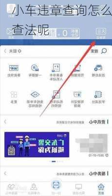 小车违章查询怎么查法呢