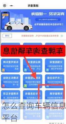 怎么查询车辆信息平台
