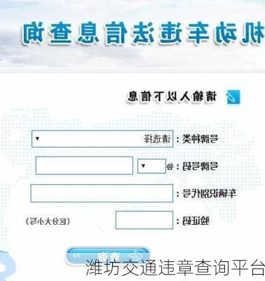 潍坊交通违章查询平台
