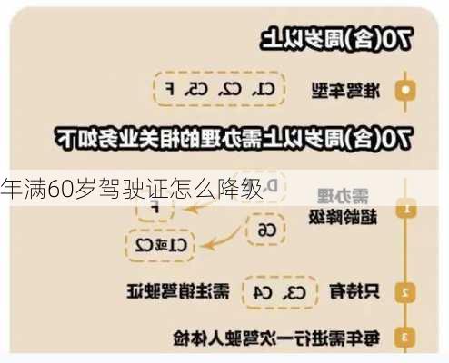 年满60岁驾驶证怎么降级